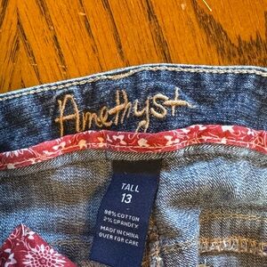Amethyst Jeans Women's Denim with Red Accents